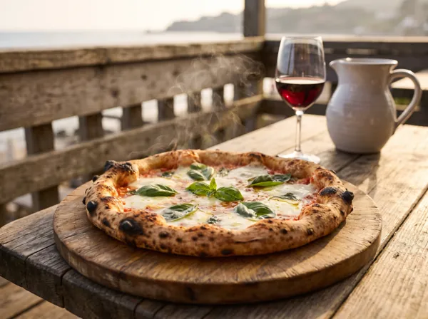 Pizza fresh from the kitchen