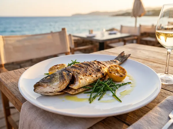 Whole sea bass